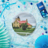 Mackinac Light and Bridge Pappteller (Party)