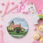 Mackinac Light and Bridge Pappteller (Party)