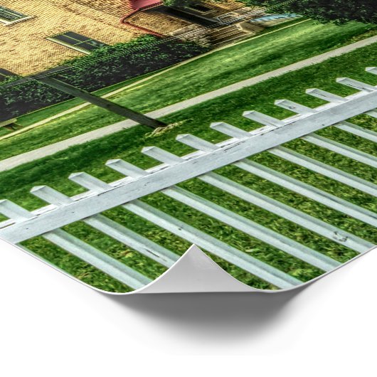 Mackinac Light and Bridge Poster (Ecke)