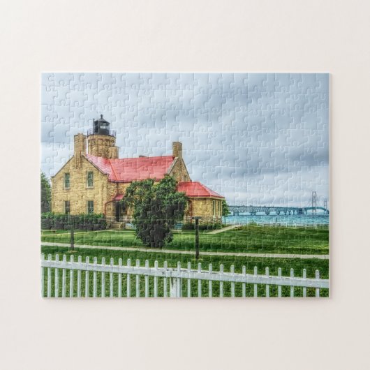 Mackinac Light and Bridge Puzzle (Horizontal)