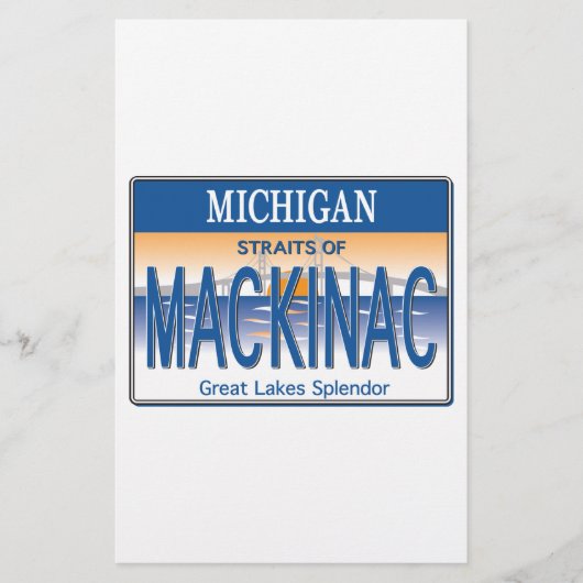 Mackinac-Lizenz Briefpapier (Vorderseite)