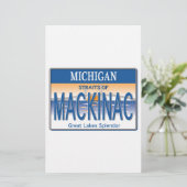 Mackinac-Lizenz Briefpapier (Stehend Vorderseite)