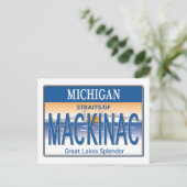 Mackinac-Lizenz Postkarte (Stehend Vorderseite)