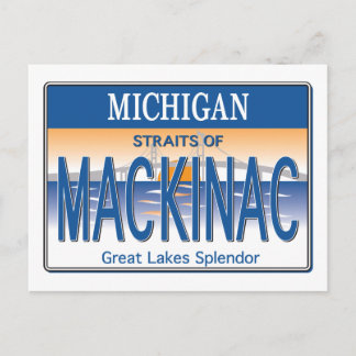 Mackinac-Lizenz Postkarte