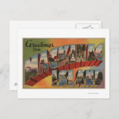 Mackinac, Michigan - Große Buchstabenszenen Postkarte (Vorne/Hinten)