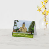 Mackinac Point-Lichtdenken Karte (Gelbe Blume)