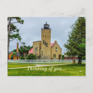 Mackinac Point-Lichtdenken Postkarte