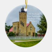 Mackinac Point Light Keramik Ornament (Vorne)