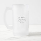 Mackinac Point Light Mattglas Bierglas (Links)