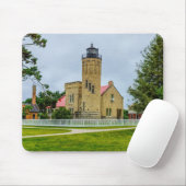 Mackinac Point Light Mousepad (Mit Mouse)