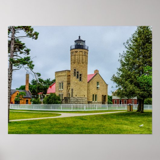 Mackinac Point Light Poster (Vorne)