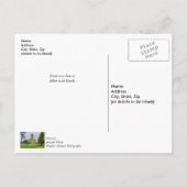 Mackinac Point Light Vielen Dank Postkarte (Rückseite)