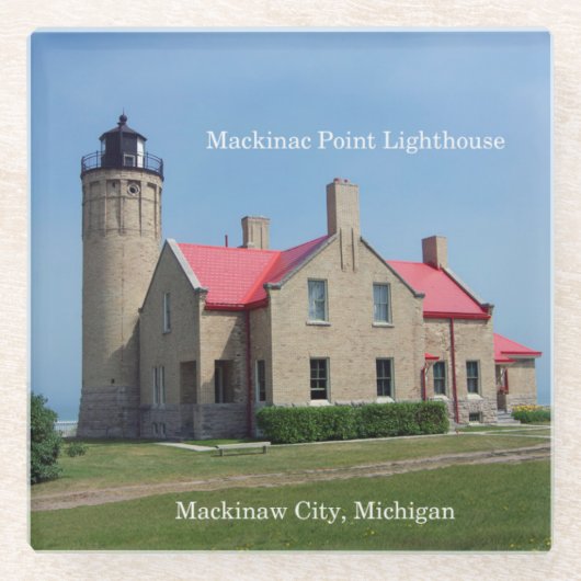 Mackinac Point Lighthouse Untersetzer (Vorderseite)