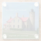 Mackinac Point Lighthouse Untersetzer (Rückseite)