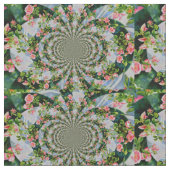 Mackinac Rose mandala Stoff (Nahaufnahme)