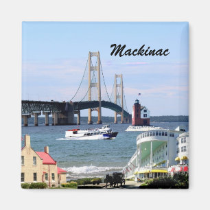 Mackinac Stadt-Magnet Magnet