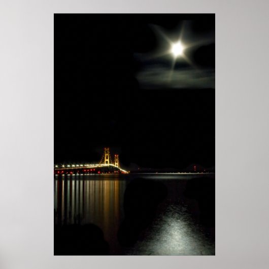 Mackinac um Mitternacht Poster (Vorne)