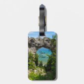 Mackinacs Arch Rock Gepäckanhänger (Rückseite vertikal)