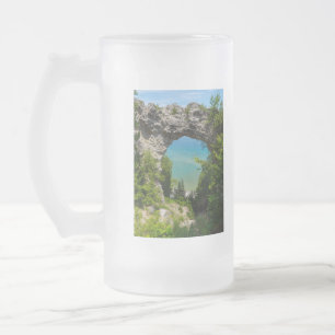 Mackinacs Arch Rock Mattglas Bierglas