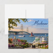Mackinaw-Ansichtskarte Postkarte (Vorne/Hinten)