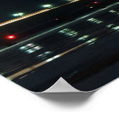 Mackinaw Bridge auf Nachtplakat Poster (Ecke)