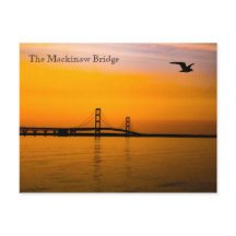 Mackinaw Bridge bei Sunset