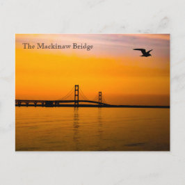 Mackinaw Bridge bei Sunset Postkarte