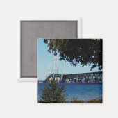 Mackinaw Bridge Magnet (Vorderseite/Rückseite)