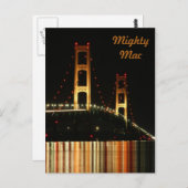Mackinaw Bridge Postkarte (Vorne/Hinten)