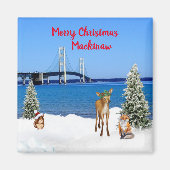 Mackinaw Christmas Magnet (Vorne)