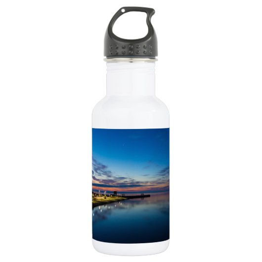 Mackinaw City Dawn Edelstahlflasche (Vorderseite)