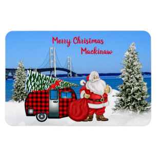 Mackinaw City Kühlschrank Christmas Magnet