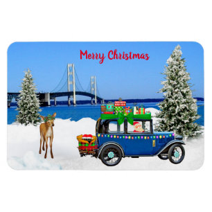 Mackinaw City Kühlschrank Christmas Magnet