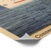 Mackinaw City, MI - Aussicht auf die Stadt Cheboyg Poster (Ecke)