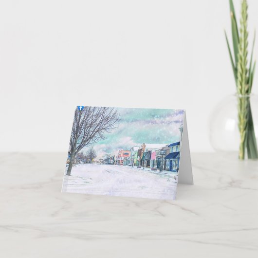 Mackinaw CIty Notecard Dankeskarte (Vorderseite)