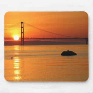 Mackinaw City Sonnenaufgang-Mauspad Mousepad