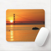 Mackinaw City Sunrise Mousepad (Mit Mouse)