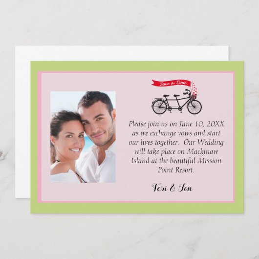 Mackinaw Island Save the Date (Vorne/Hinten)