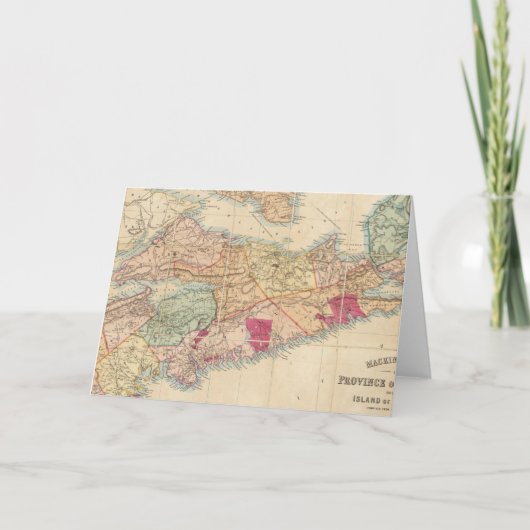 Mackinlay-Karte der Provinz Nova Scotia 3 Karte (Vorderseite)