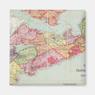 Mackinlay-Karte der Provinz Nova Scotia Magnet