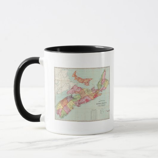 Mackinlay-Karte der Provinz Nova Scotia Tasse (Links)