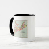 Mackinlay-Karte der Provinz Nova Scotia Tasse (Vorderseite Links)