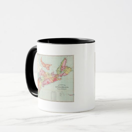 Mackinlay-Karte der Provinz Nova Scotia Tasse (Vorderseite Links)