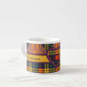 MacKinley Clan karierter schottischer Kilt Tartan Espressotasse
