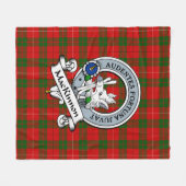 MacKinnon Clan Abzeichen Tartan Kariert Fleecedecke (Vorderseite (Horizontal))