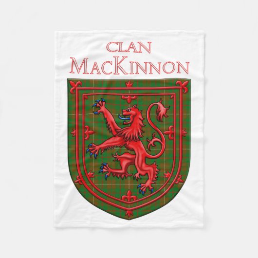 MacKinnon Hunting Tartan Scottish Kariert Fleecedecke (Vorderseite)
