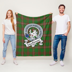 MacKinnon Jagd Modernes Clan Abzeichen Tartan Kari Fleecedecke