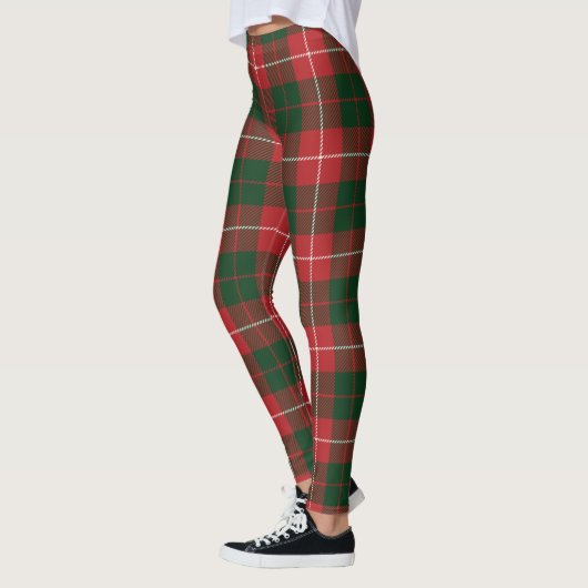 Mackinnon Kariert Tartan Scottish Clan Pattern Leggings (Links)