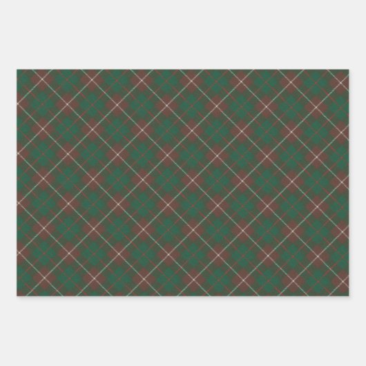 MacKinnon Scottish Clan Tartan Wrap Geschenkpapier Set (Vorderseite 2)