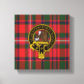 Mackinnon Scottish Wappen und Tartan Canvas print Leinwanddruck (Vorderseite)